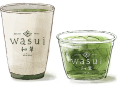 Hot and iced Wasui matcha