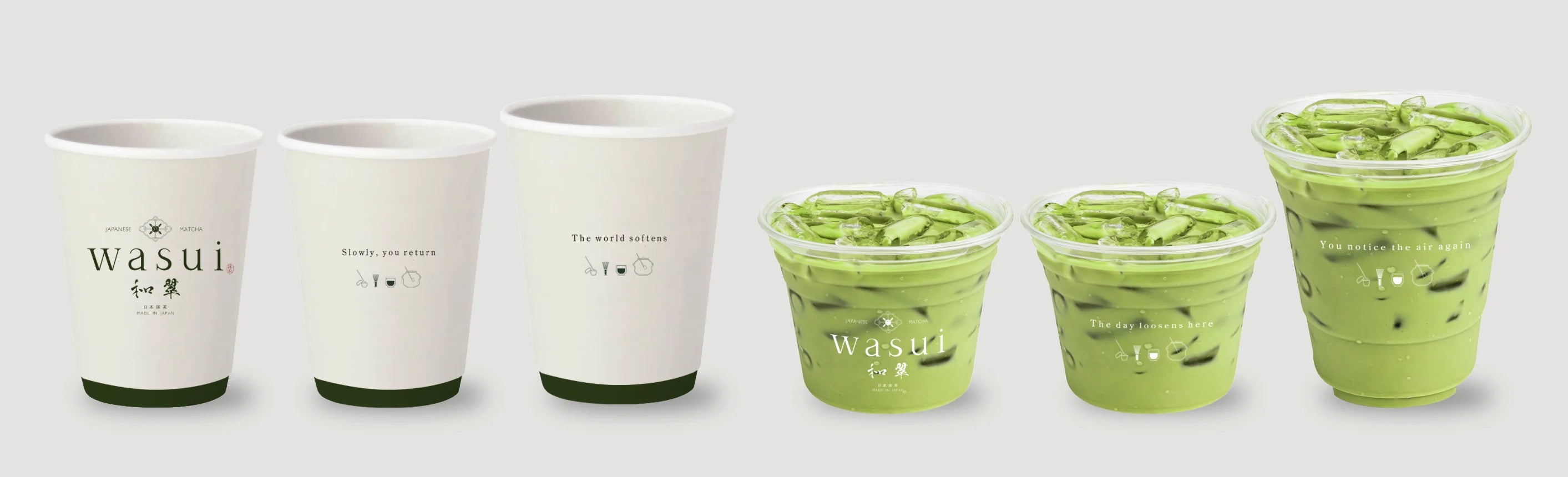 Wasui menu-in license matcha service