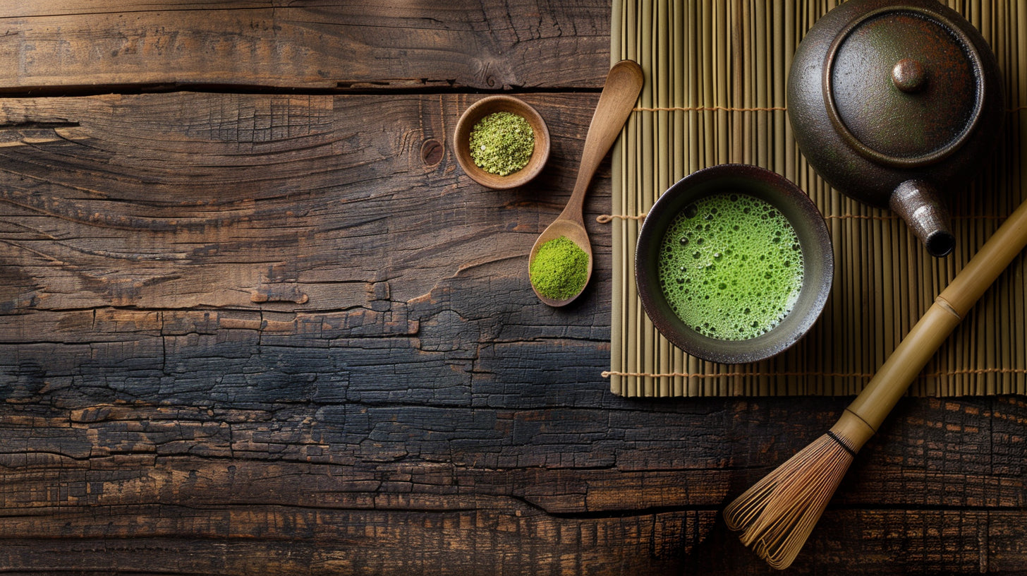 Matcha drinks and food for partner concepts